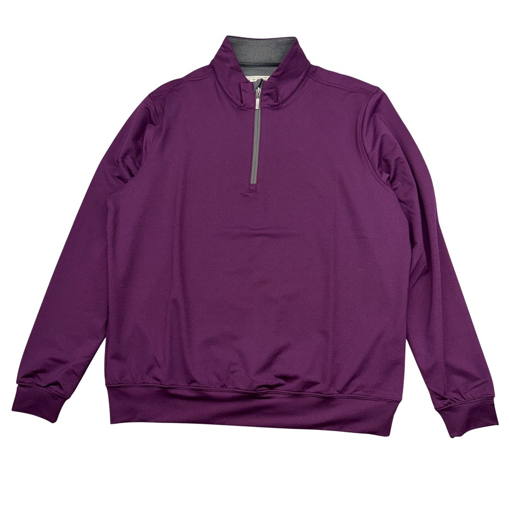 Carnoustie Tech Purple 1/4 Zip Pullover Sweatshirt Golf Athletic Mens Size L